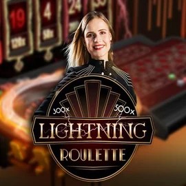 Official Live Casino logo: Lightning Roulette by Evolution at Pelikioski Casino