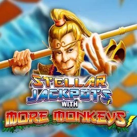 Try Stellar Jackpots with More Monkeys slot by Lightning Box Game on pelikioskikasinos.fi – logo image